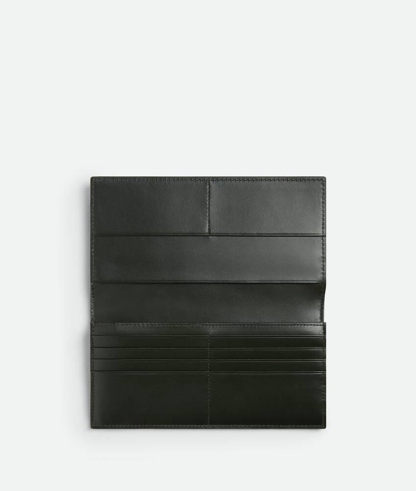 Men's Intrecciato Long Wallet With Coin Purse in Dark green Product Image