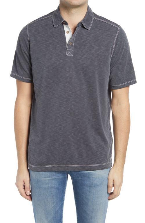 Johnston  Murphy Vintage Slub Short Sleeve Polo Shirt Product Image