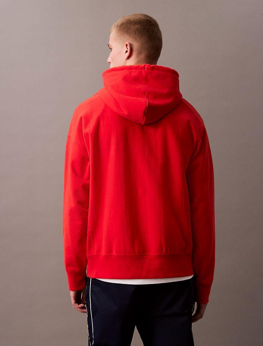 Cotton Blend Terry Relaxed Hoodie Product Image