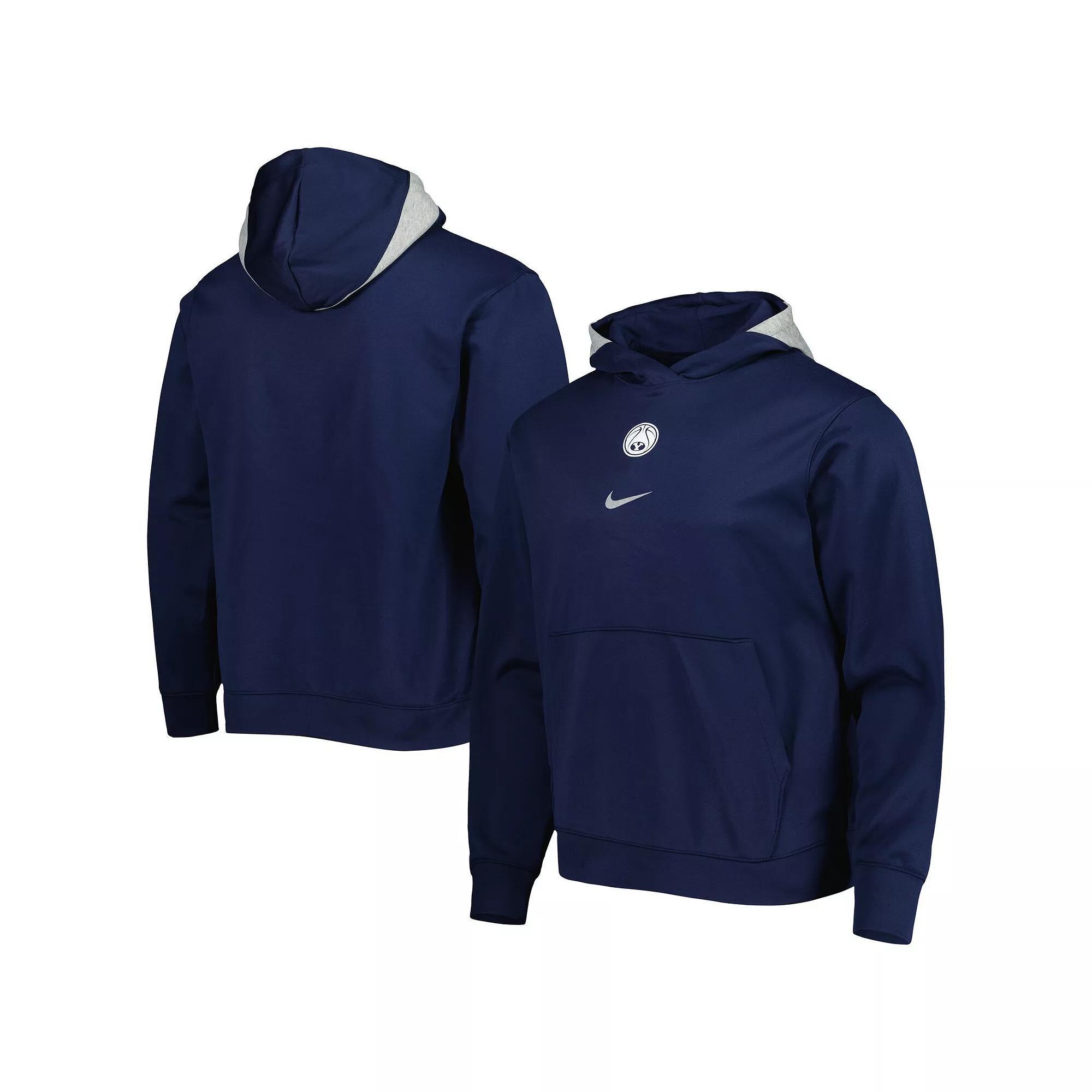 Men's Nike Navy BYU Cougars Spotlight Performance Pullover Hoodie, Size: 2XL, Blue Product Image
