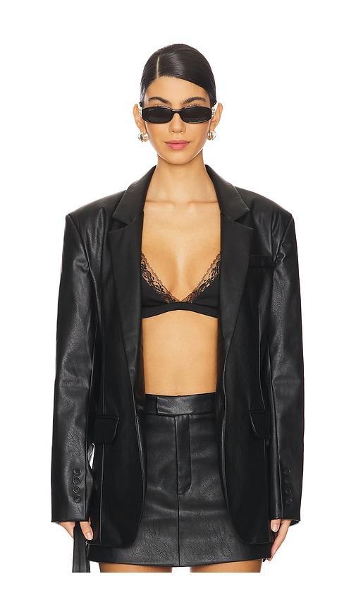 Farrell Faux Leather Blazer NONchalant Label Product Image