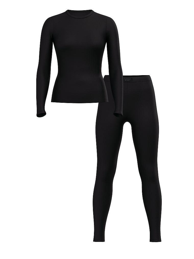 Ribbed Modal Long-Sleeve Top & Leggings Product Image
