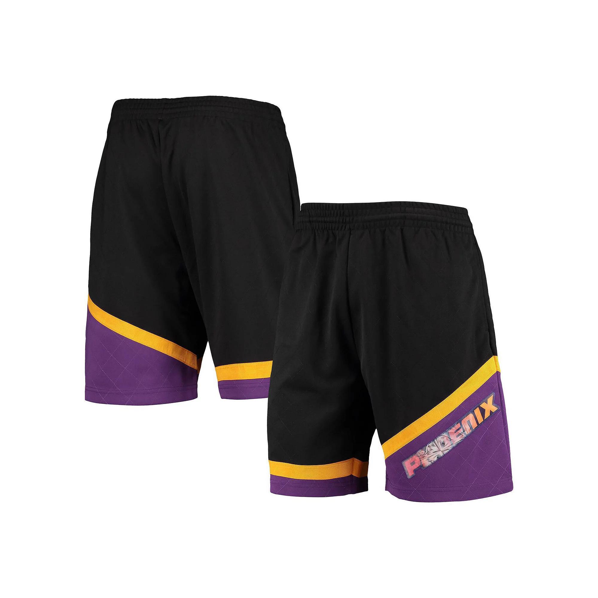 Men's Mitchell & Ness Black Phoenix Suns Hardwood Classics 75th Anniversary Swingman Shorts, Size: Large, Phx Black Product Image