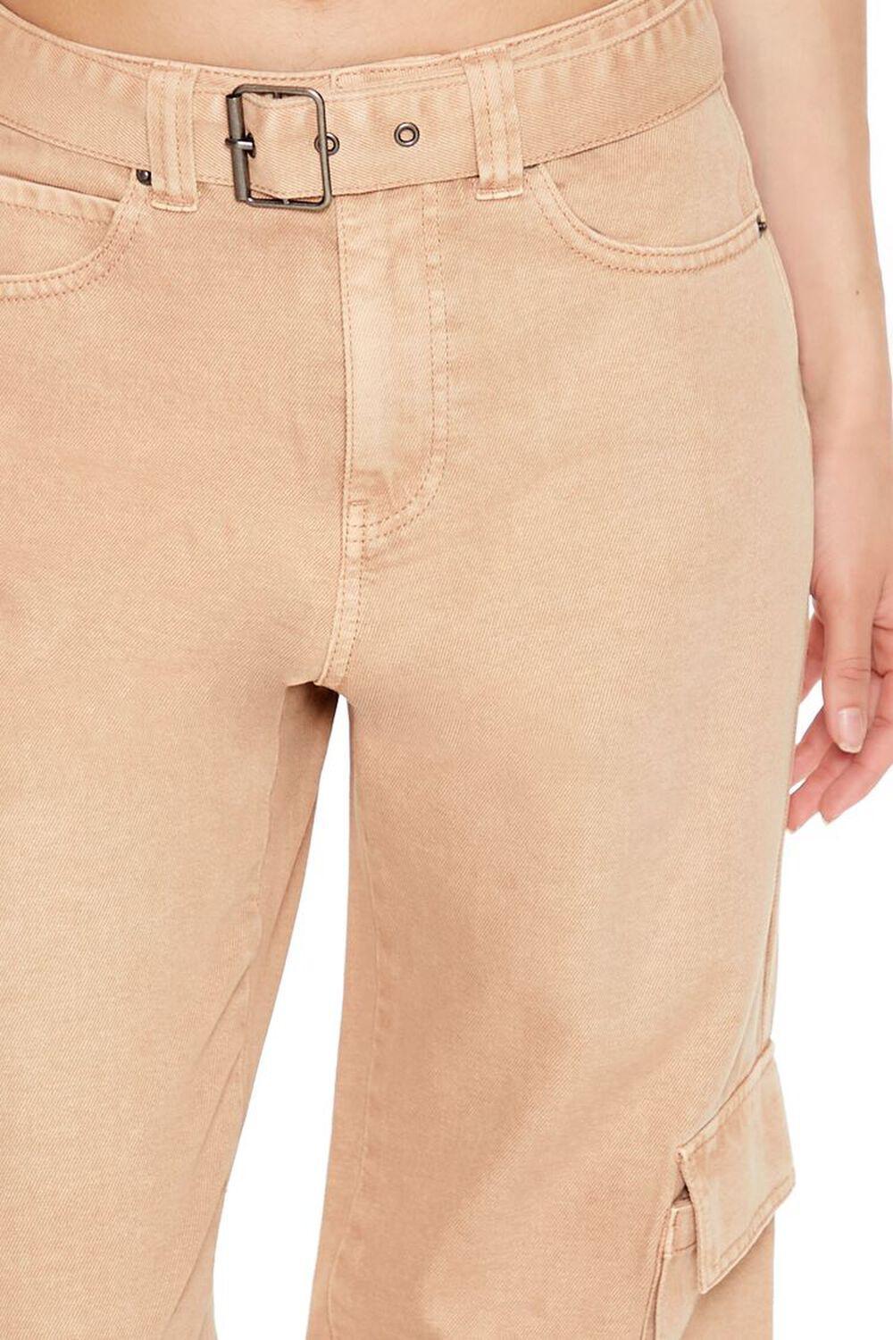 Belted Straight Cargo Pants | Forever 21 Product Image
