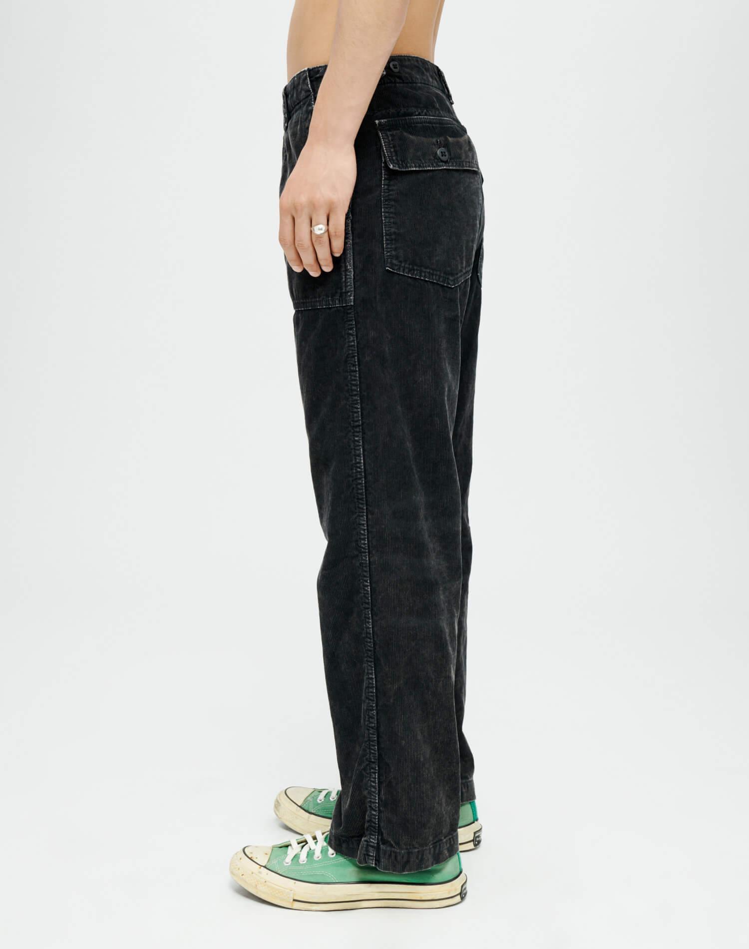 Corduroy Modern Utility Pant - Charcoal and Ash Product Image