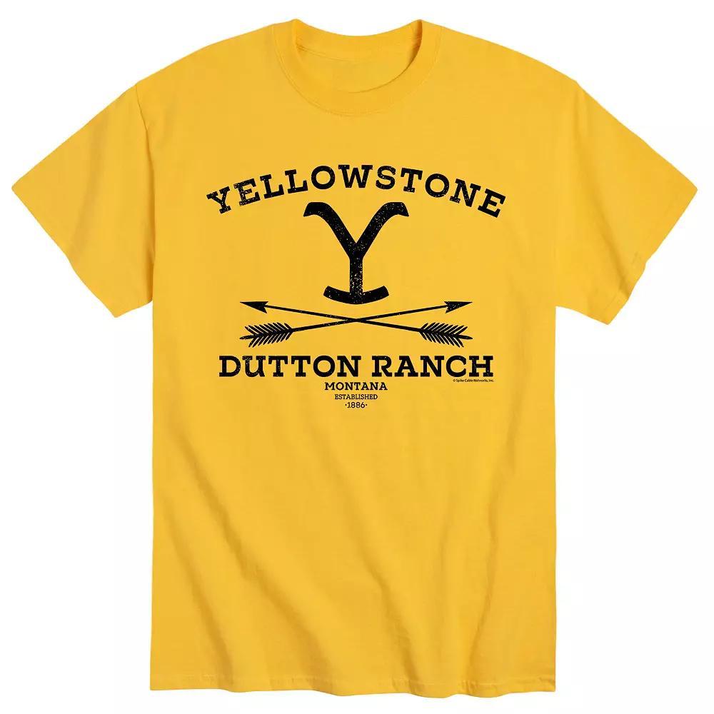 Big & Tall Yellowstone Stone Dutton Tee, Mens Product Image