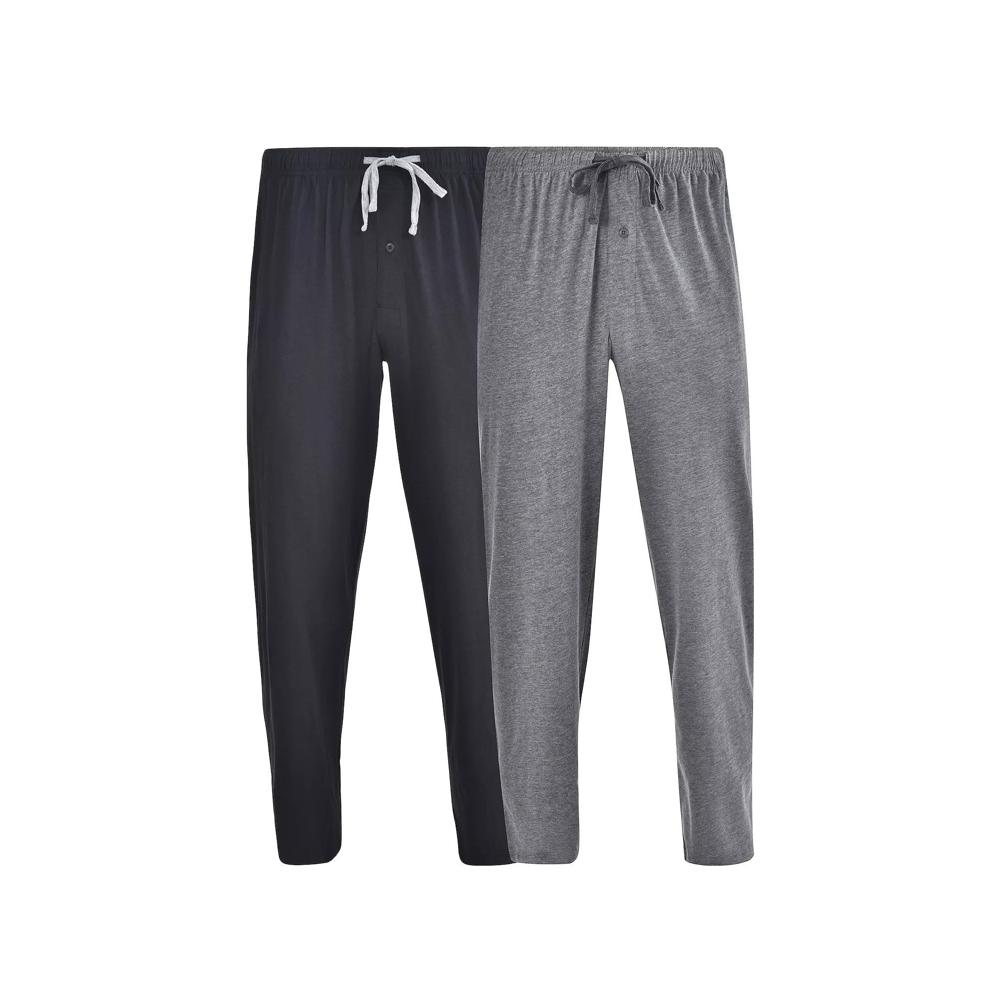 Mens Hanes 2 Pack Solid Pajama Pants Product Image
