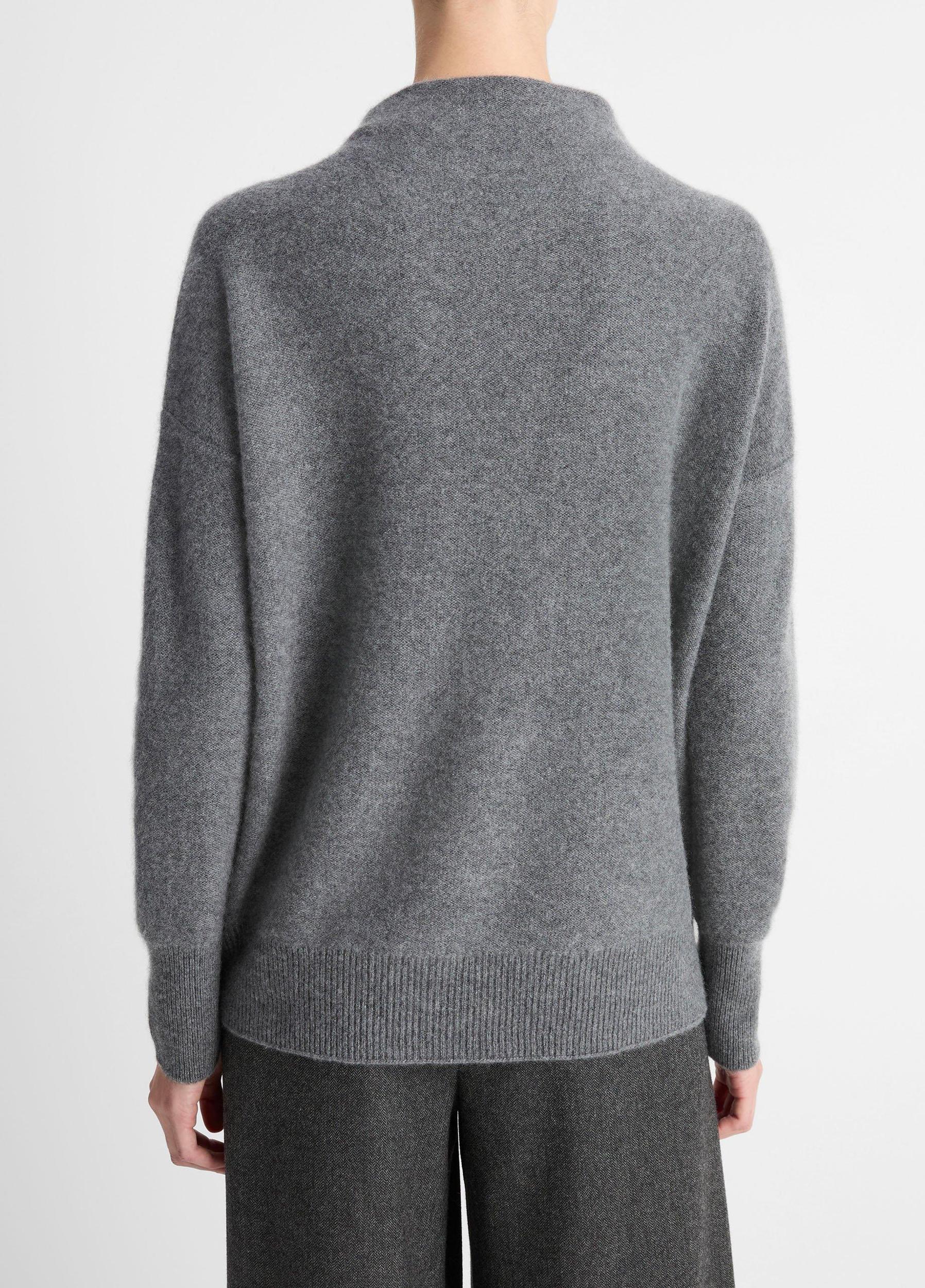 Womens Plush Cashmere Funnel Neck Sweater, Heather Aqua Gem, Size XXS Vince Product Image