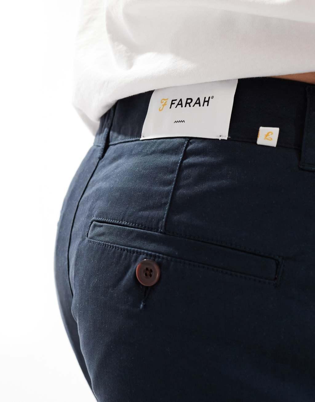 Farah Hawk chino short in navy Product Image