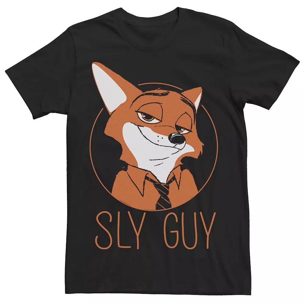 Disney's Zootopia Nick Wilde Sly Guy Men's Fox Tee, Size: 3XL, Red Grey Product Image