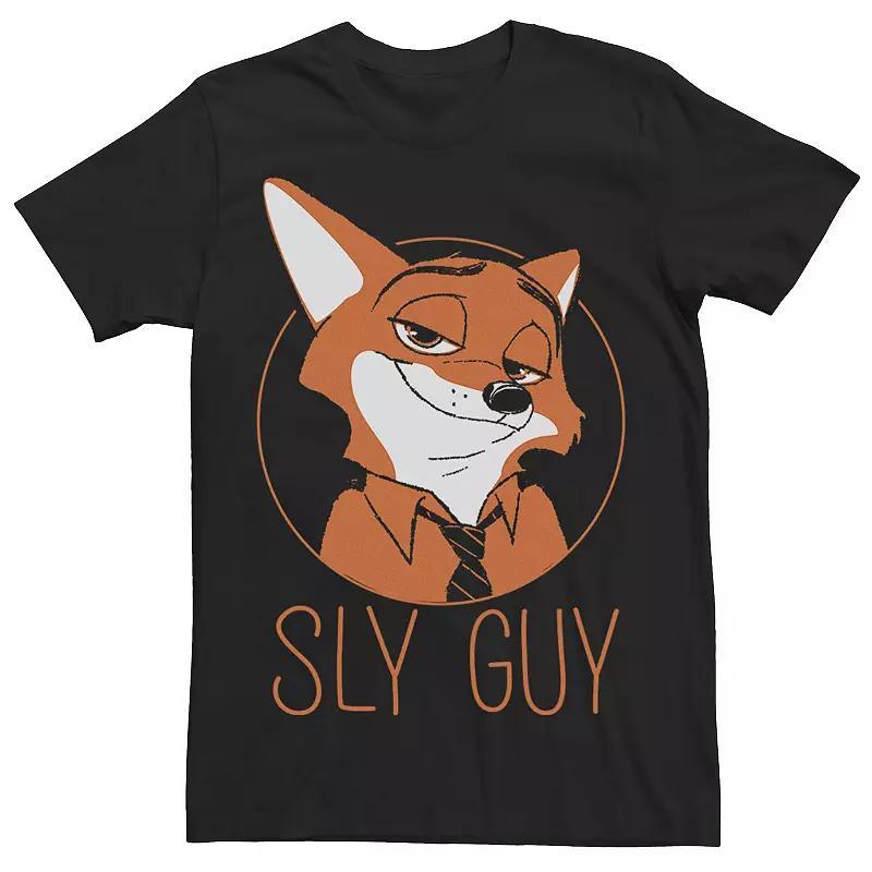 Disney's Zootopia Nick Wilde Sly Guy Men's Fox Tee, Size: 3XL, Red Grey Product Image