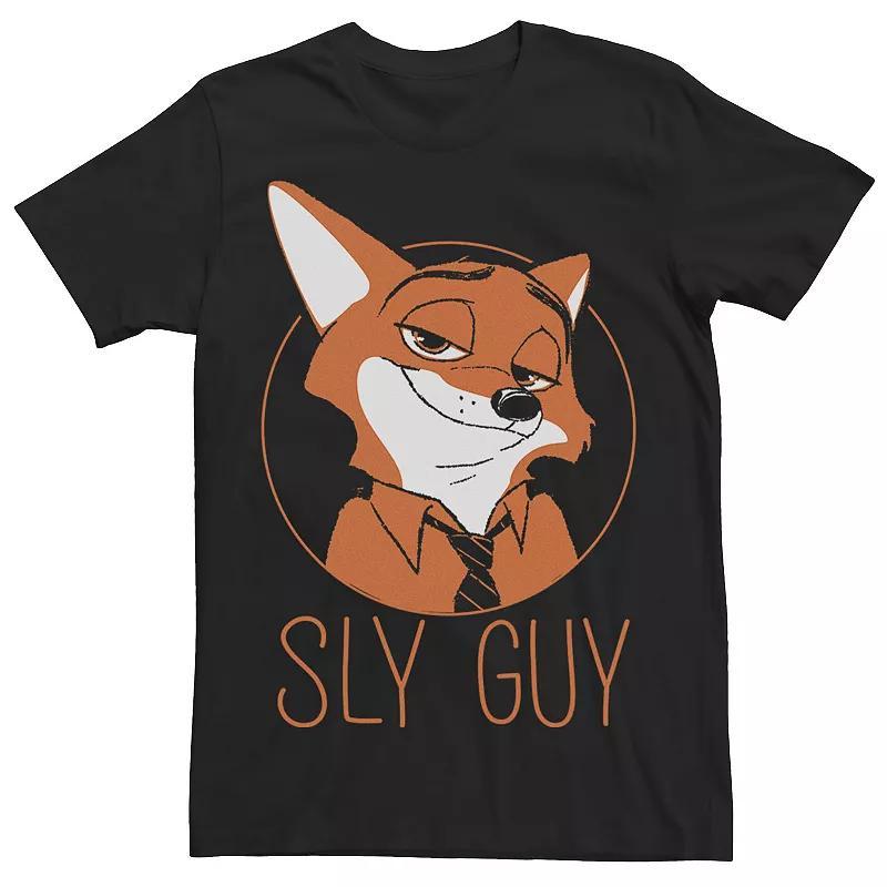 Disney's Zootopia Nick Wilde Sly Guy Men's Fox Tee, Size: 3XL, Red Grey Product Image