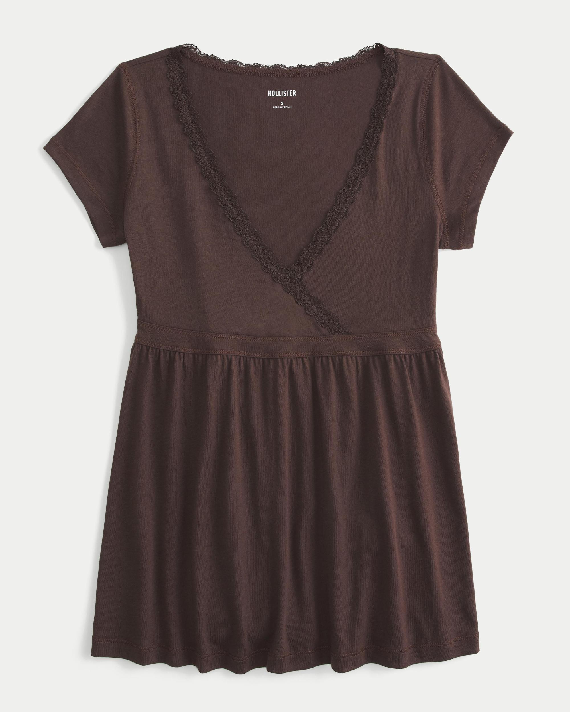 Easy Wrap-Front Babydoll Top Product Image