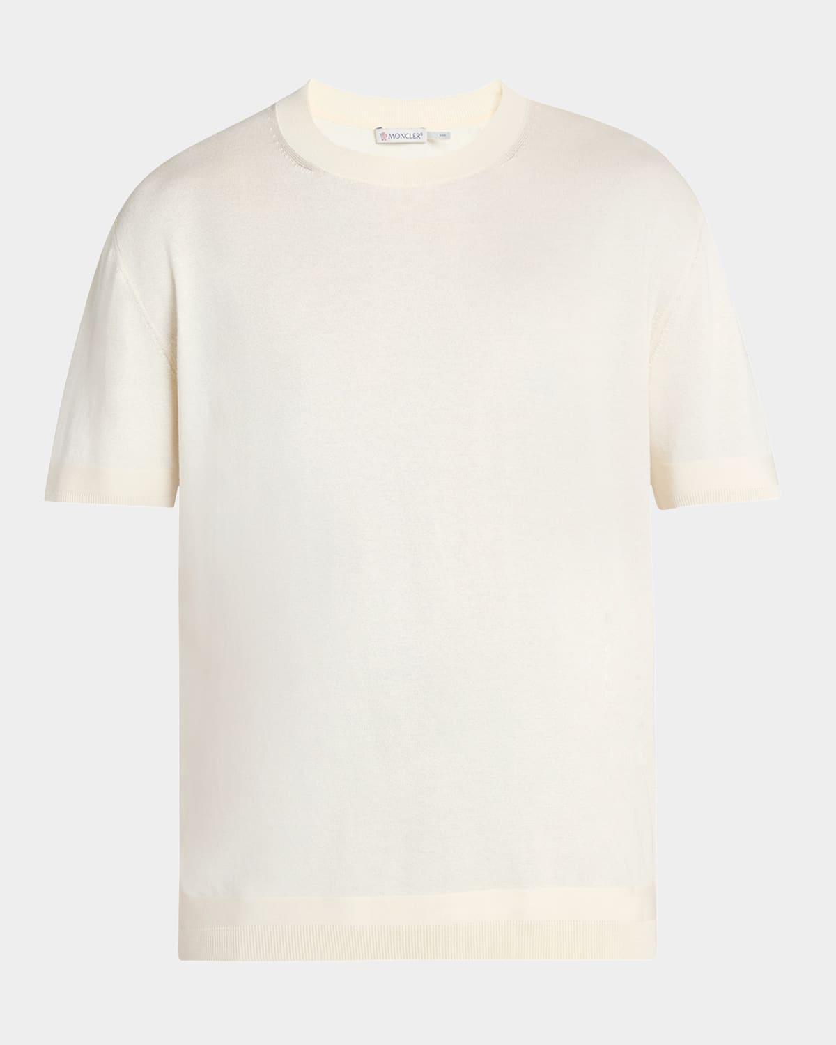 Mens Silk-Cotton Crew T-Shirt Product Image