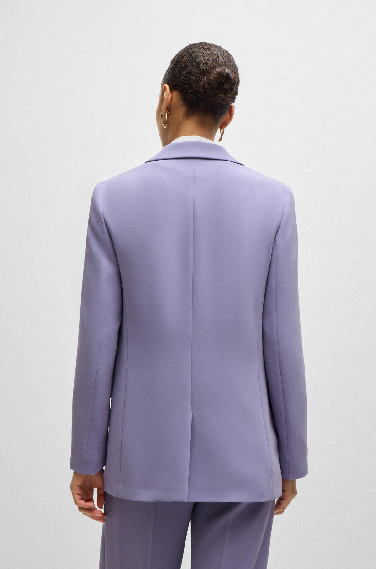 Regular-fit jacket in crease-resistant crepe Product Image