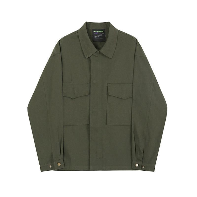 RT No. 2766 GREEN ZIP-UP COLLAR JK Product Image