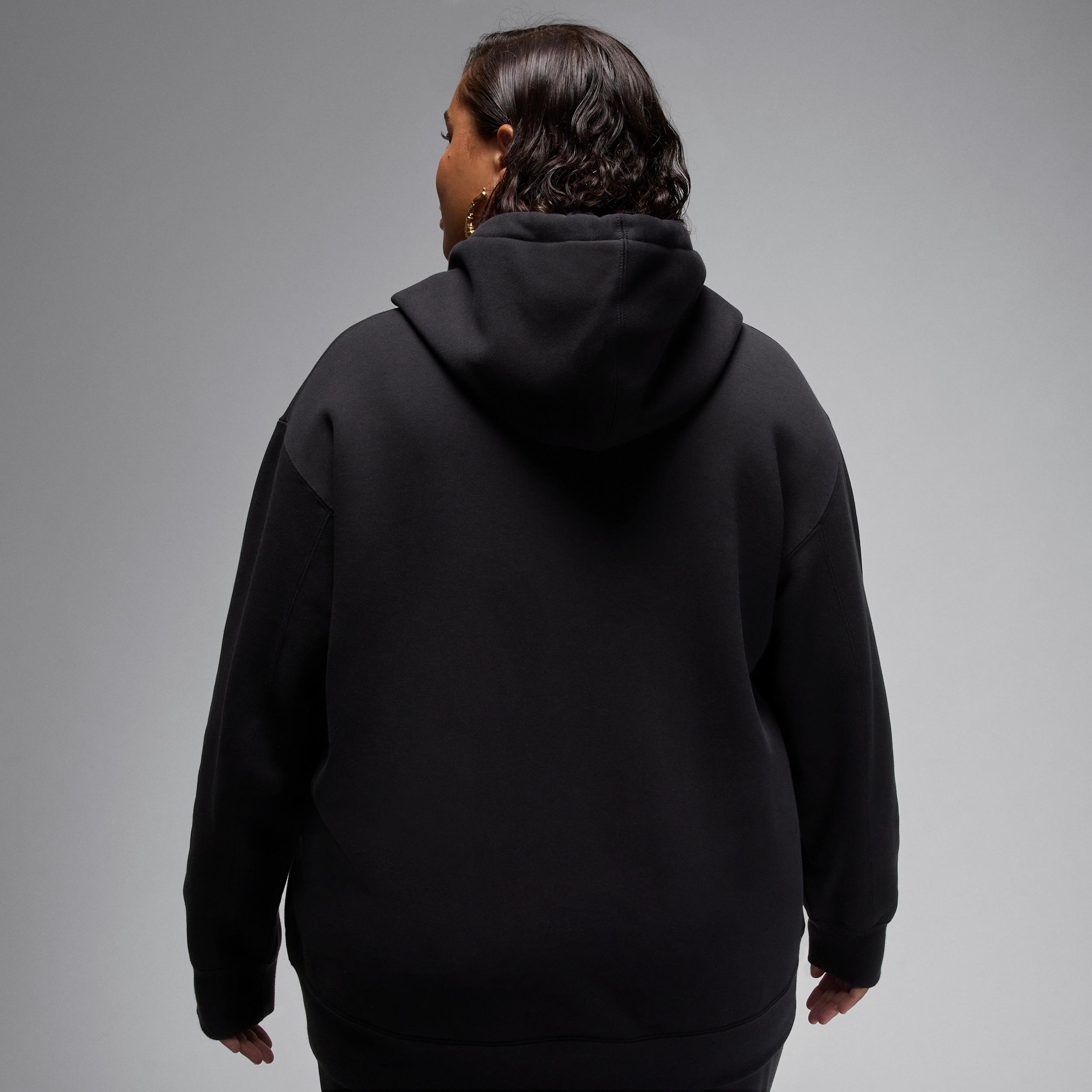 Jordan Flight Fleece Women's Satin-Lined Pullover Hoodie (Plus Size) Product Image