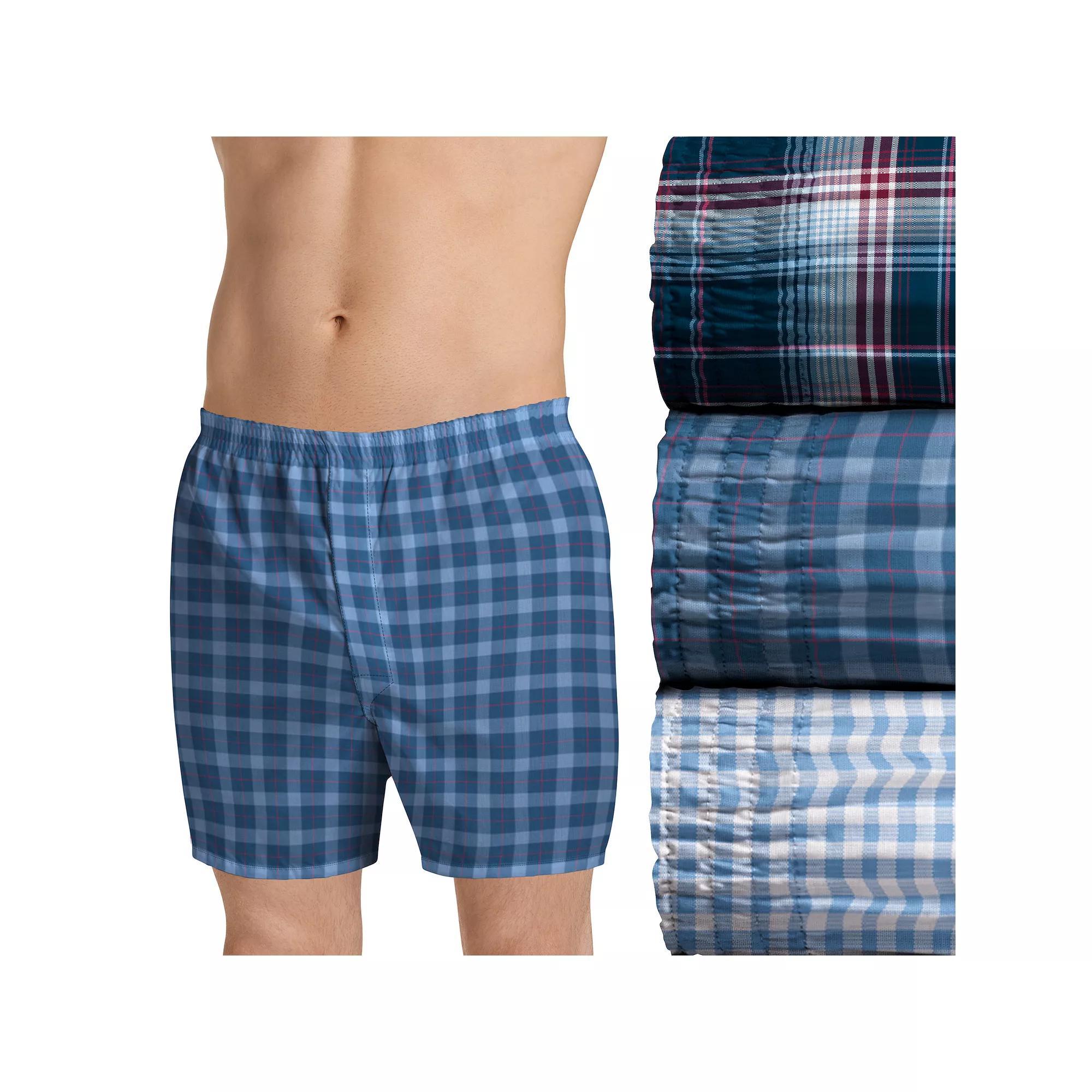 Mens Jockey 3-Pack Classics Full Cut 5 Woven Boxer Product Image