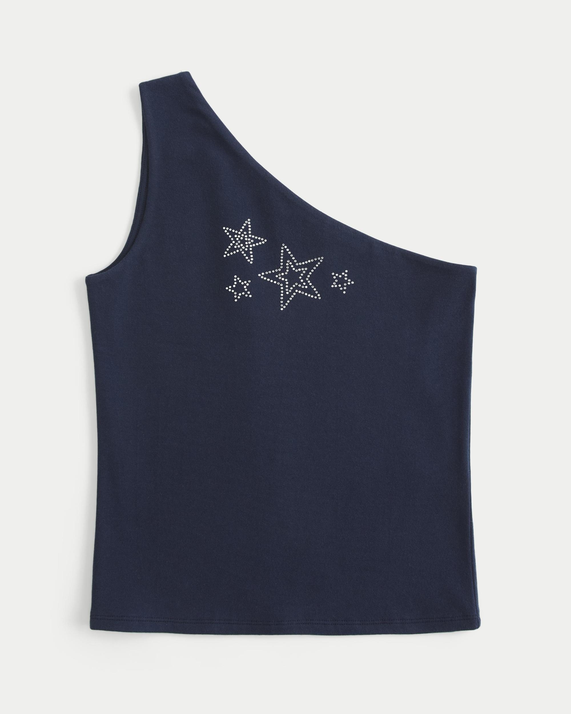 Asymmetrical Shine Graphic Tank Product Image