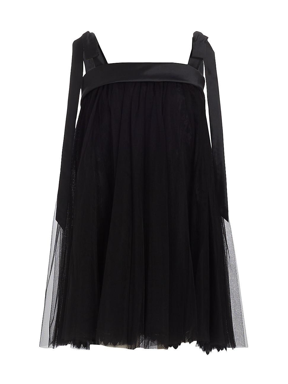 Womens Tulle & Lace Trapeze Minidress Product Image