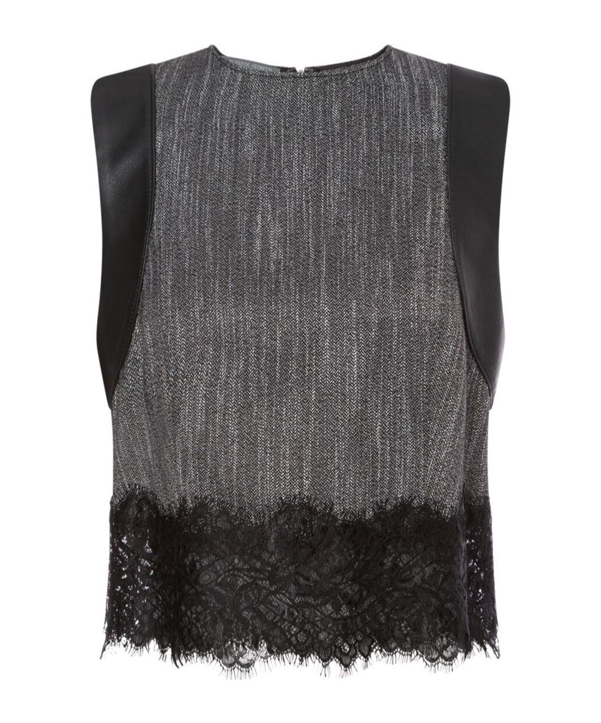ALBERTA FERRETTI Sleeveless Vest In Black Product Image