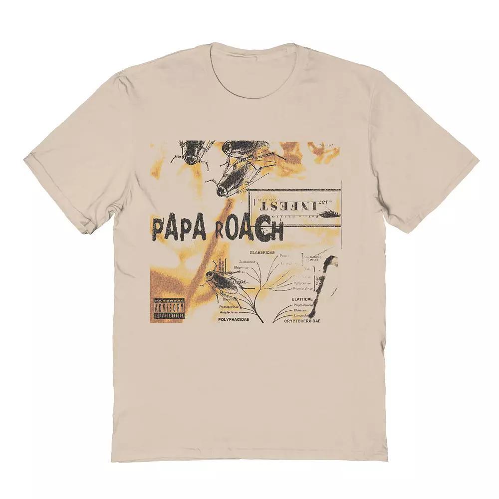 Men's Papa Roach Crawlers Graphic Tee, Size: Small, Brown Product Image