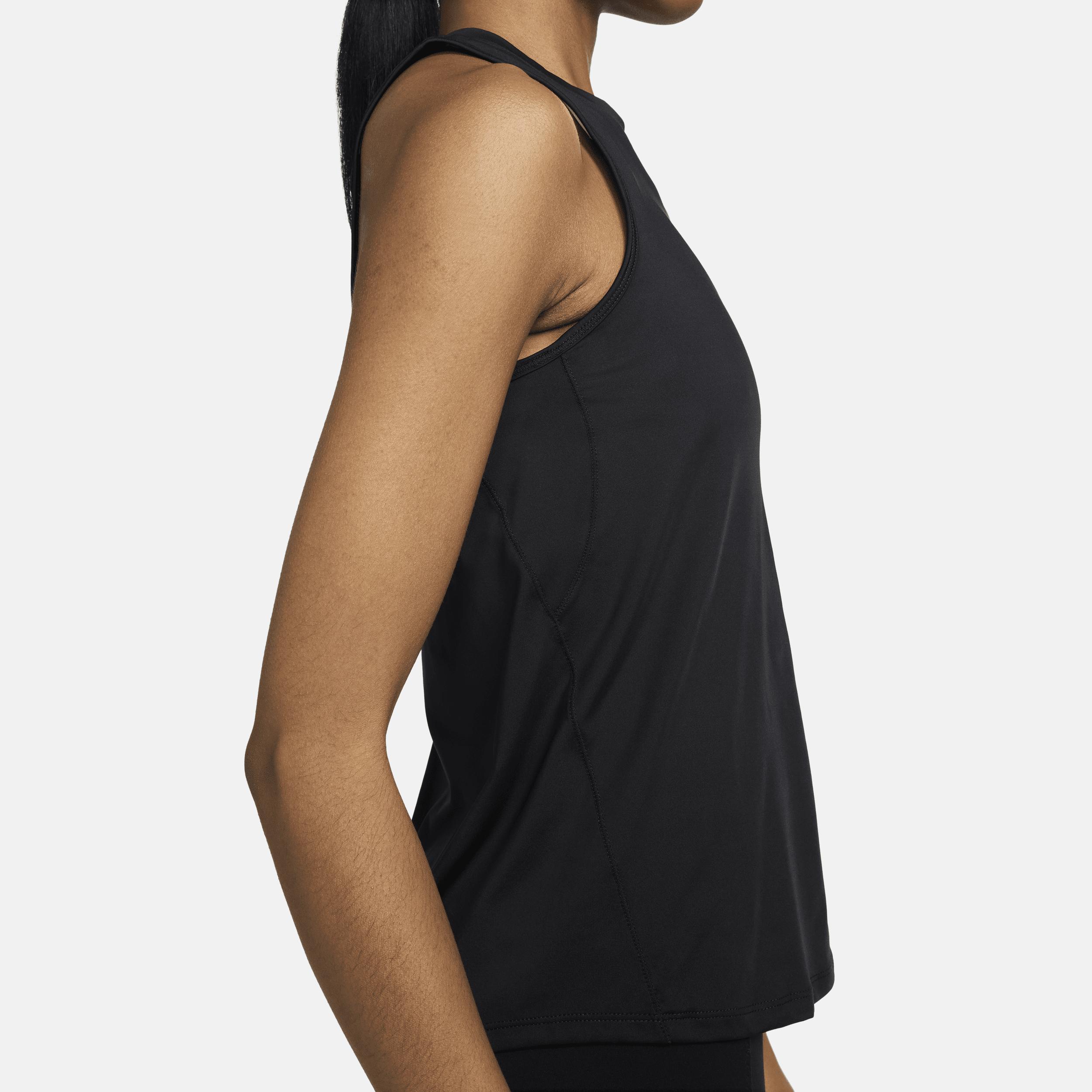 Women's Nike One Dri-FIT Classic Tank Top, Size: Large, Black Product Image
