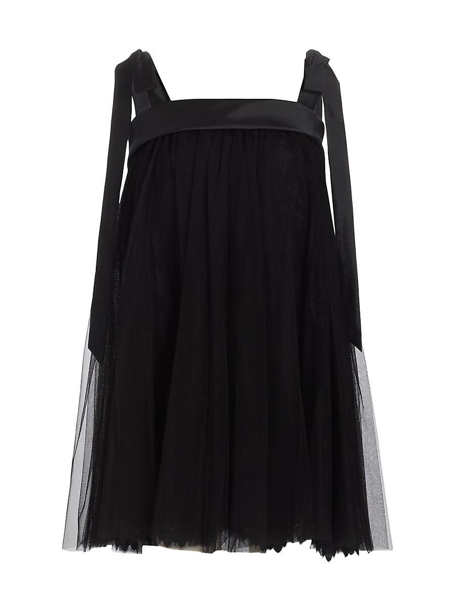 Womens Tulle & Lace Trapeze Minidress Product Image