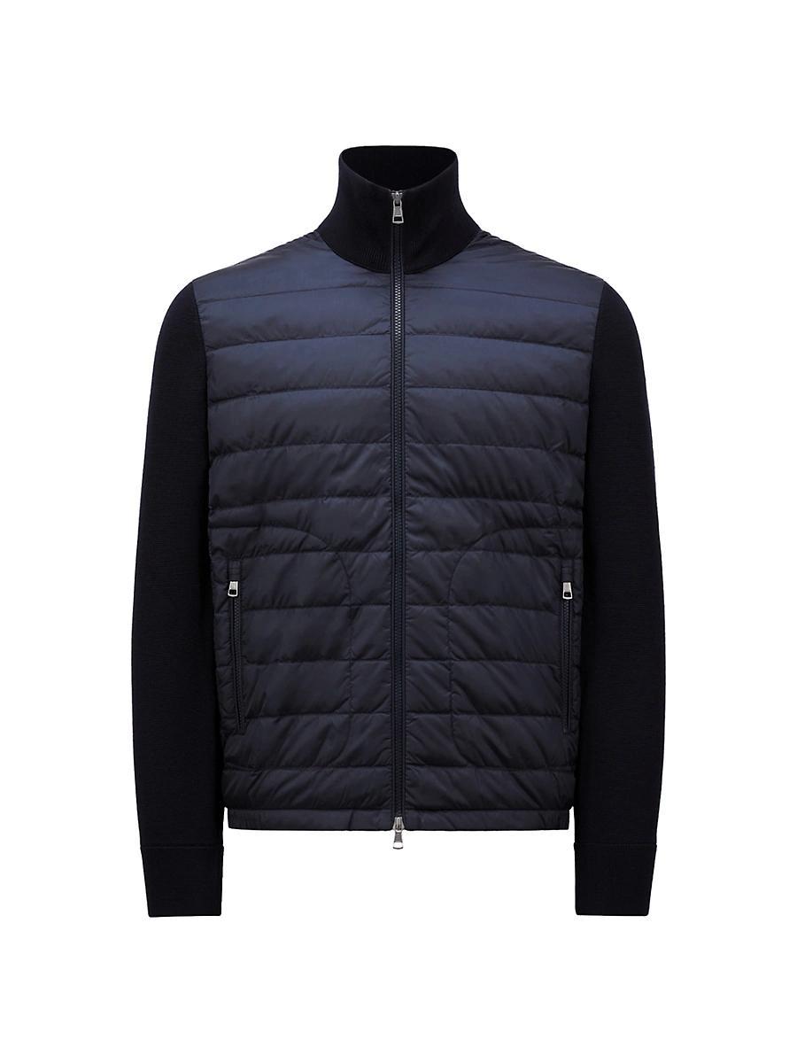 Mens Padded Wool Down Cardigan Product Image