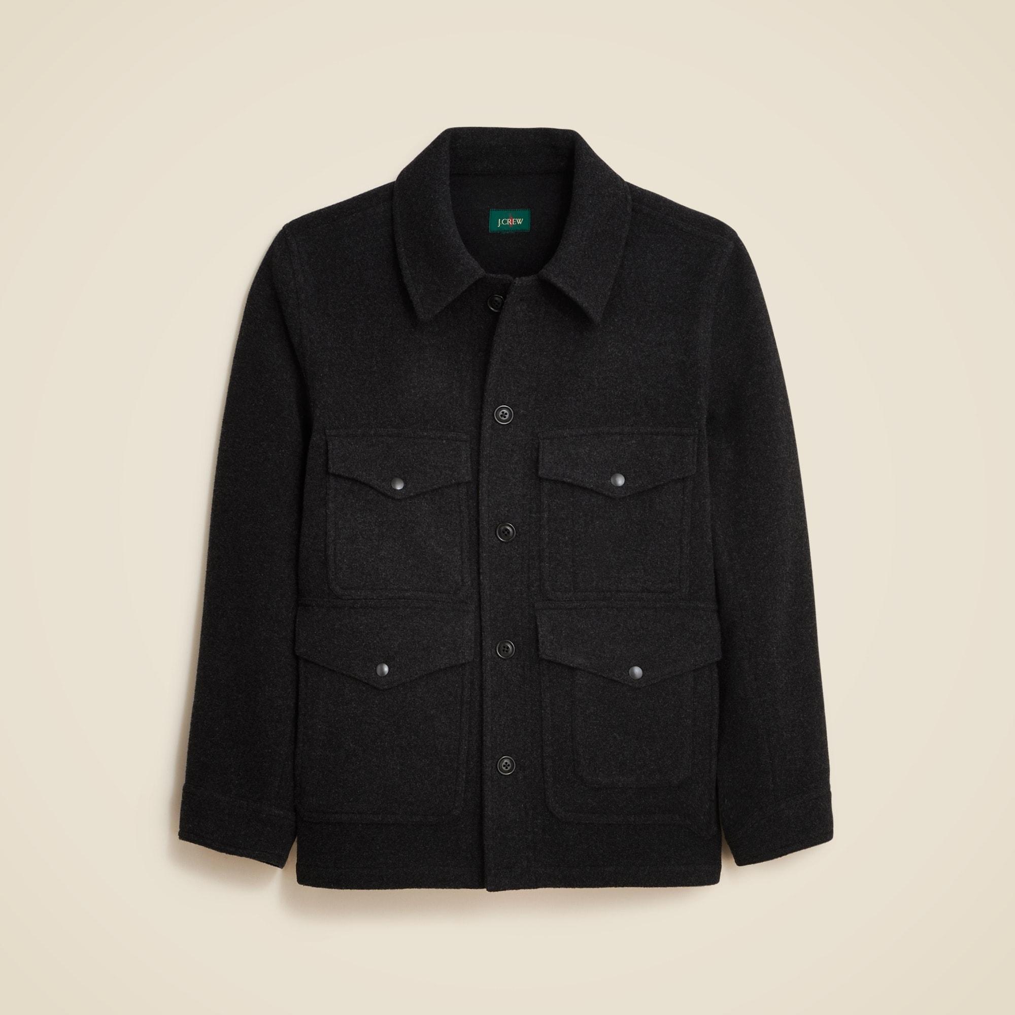 Cruiser jacket in double-faced wool blend Product Image