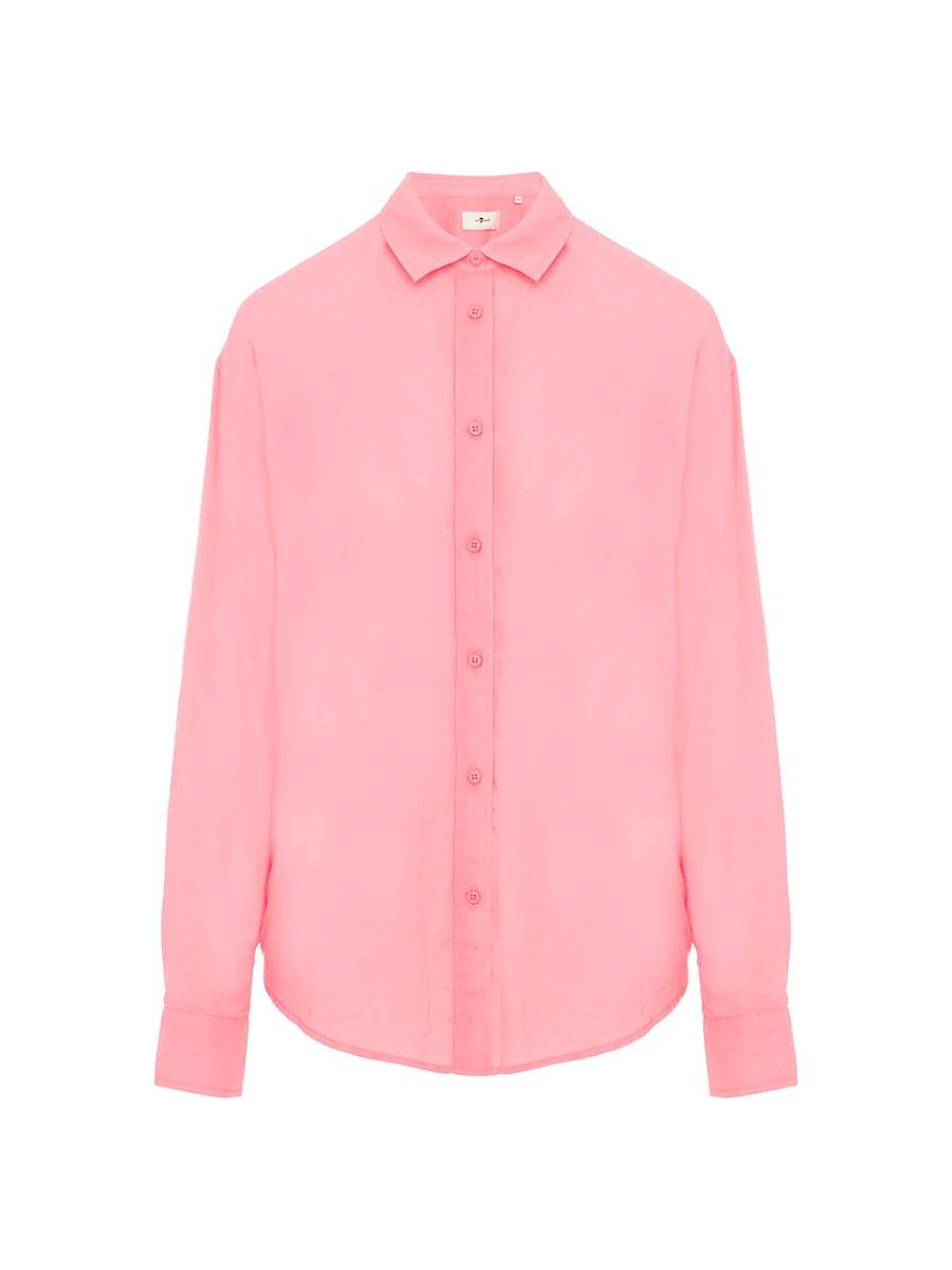 Womens Pima Cotton Voile Shirt Product Image