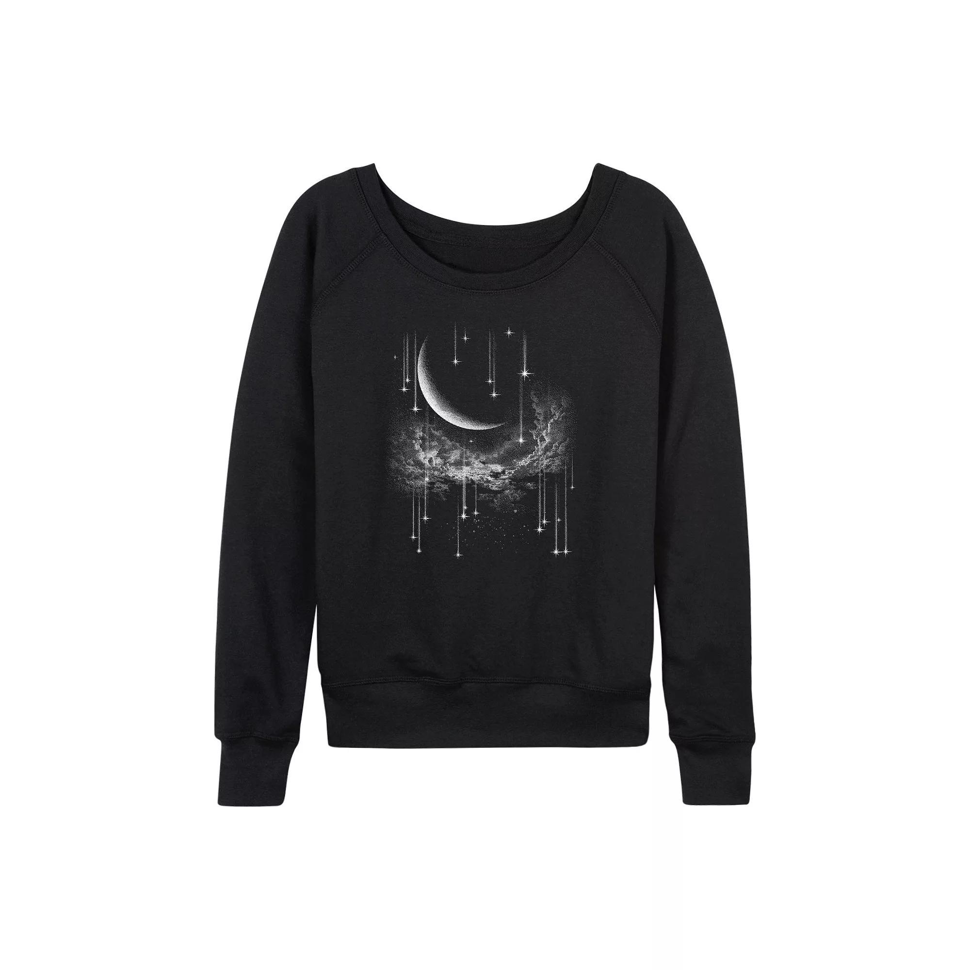 Womens Falling Stars French Terry Long Sleeve Tee Product Image