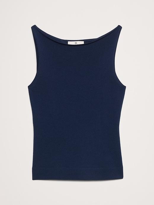 Lightweight Merino Boat-Neck Tank Product Image