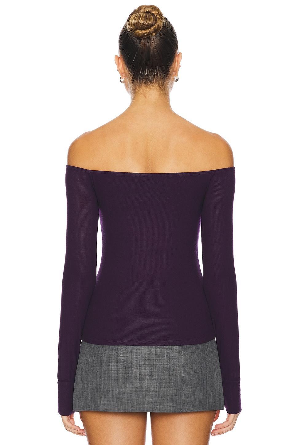 Lanny Off Shoulder Long Sleeve Top Michael Lauren Product Image