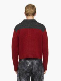 HOUSE' INTARSIA POLO SWEATER in red | JW Anderson US  Product Image