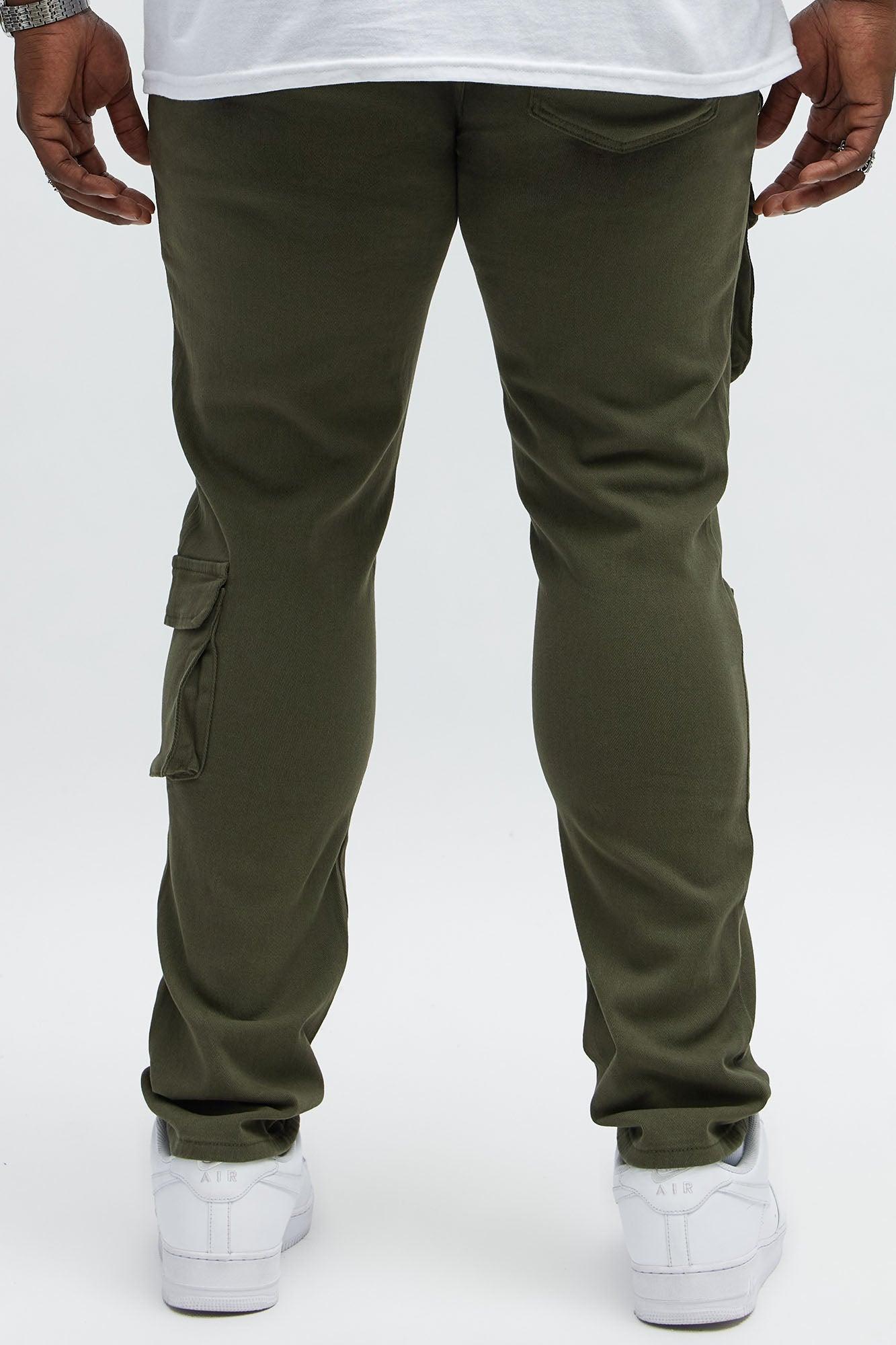 Skinny Pocket Me Cargo Pants - Olive Product Image