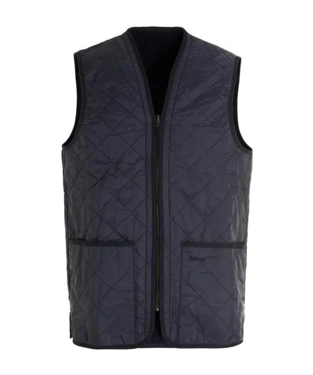 BARBOUR Quilted Pouch-pocket Gilet In Black Product Image