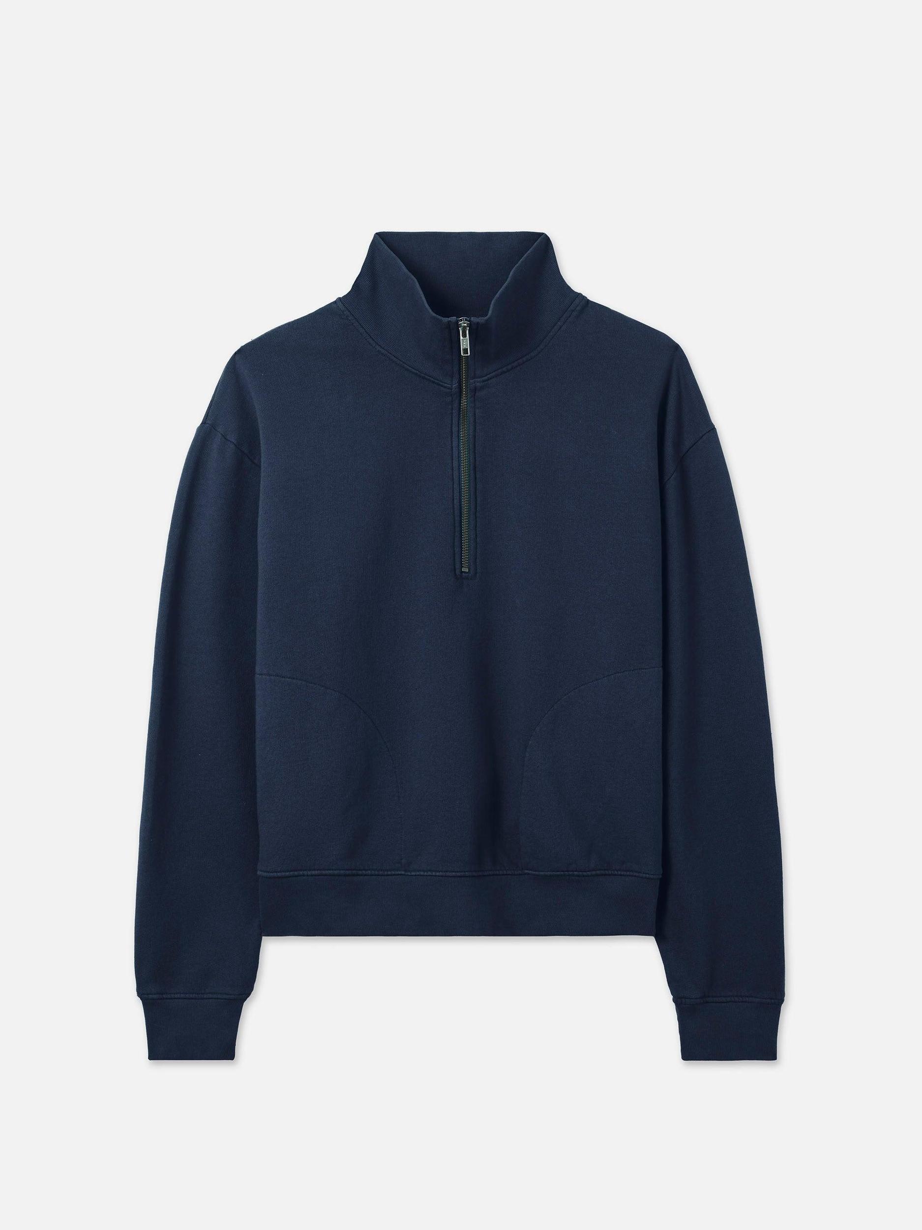 Organic Fleece Quarter Zip Sweatshirt Female Product Image