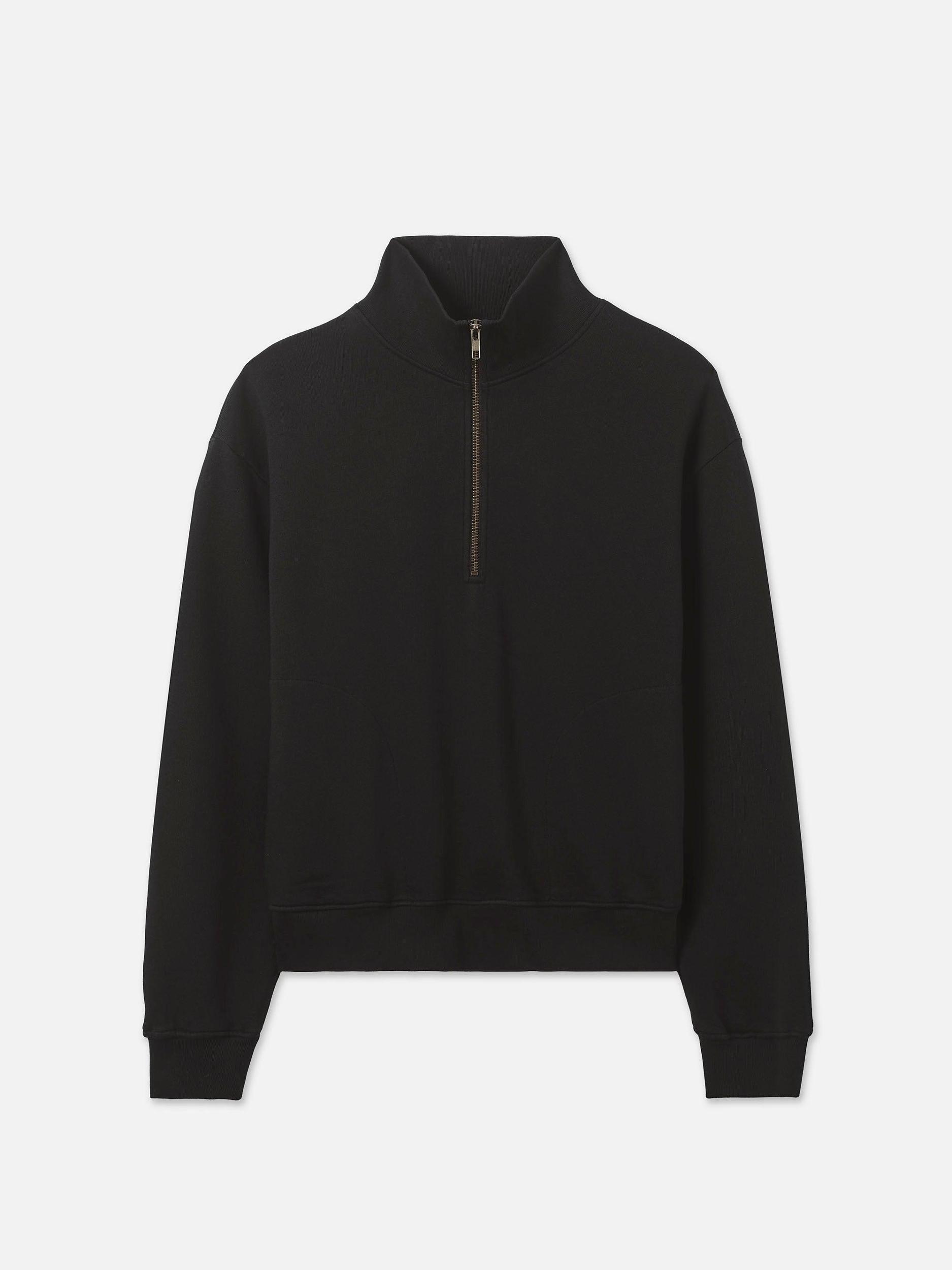 Organic Fleece Quarter Zip Sweatshirt Female Product Image