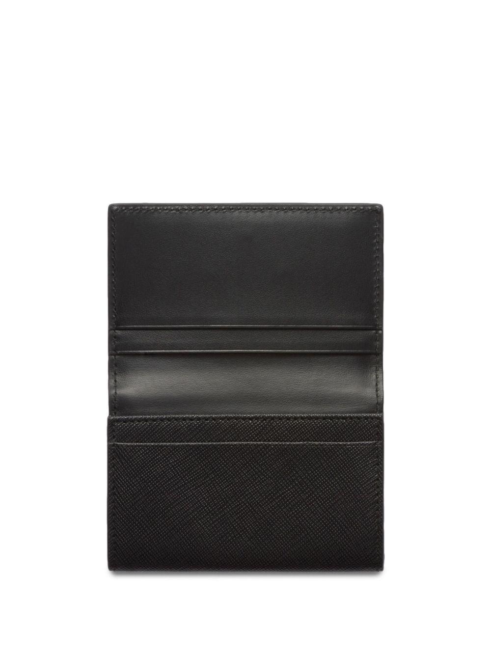 triangle-logo leather cardholder Product Image