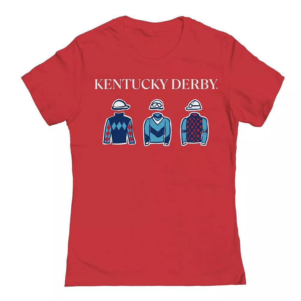 Juniors' Rider Clothes Pattern Red Kentucky Derby Graphic T-Shirt, Women's, Size: Medium Product Image