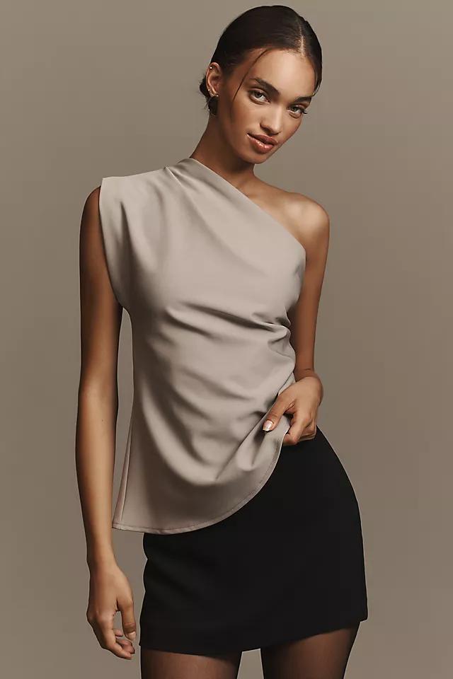 By Anthropologie Asymmetrical Draped Shell Top Product Image