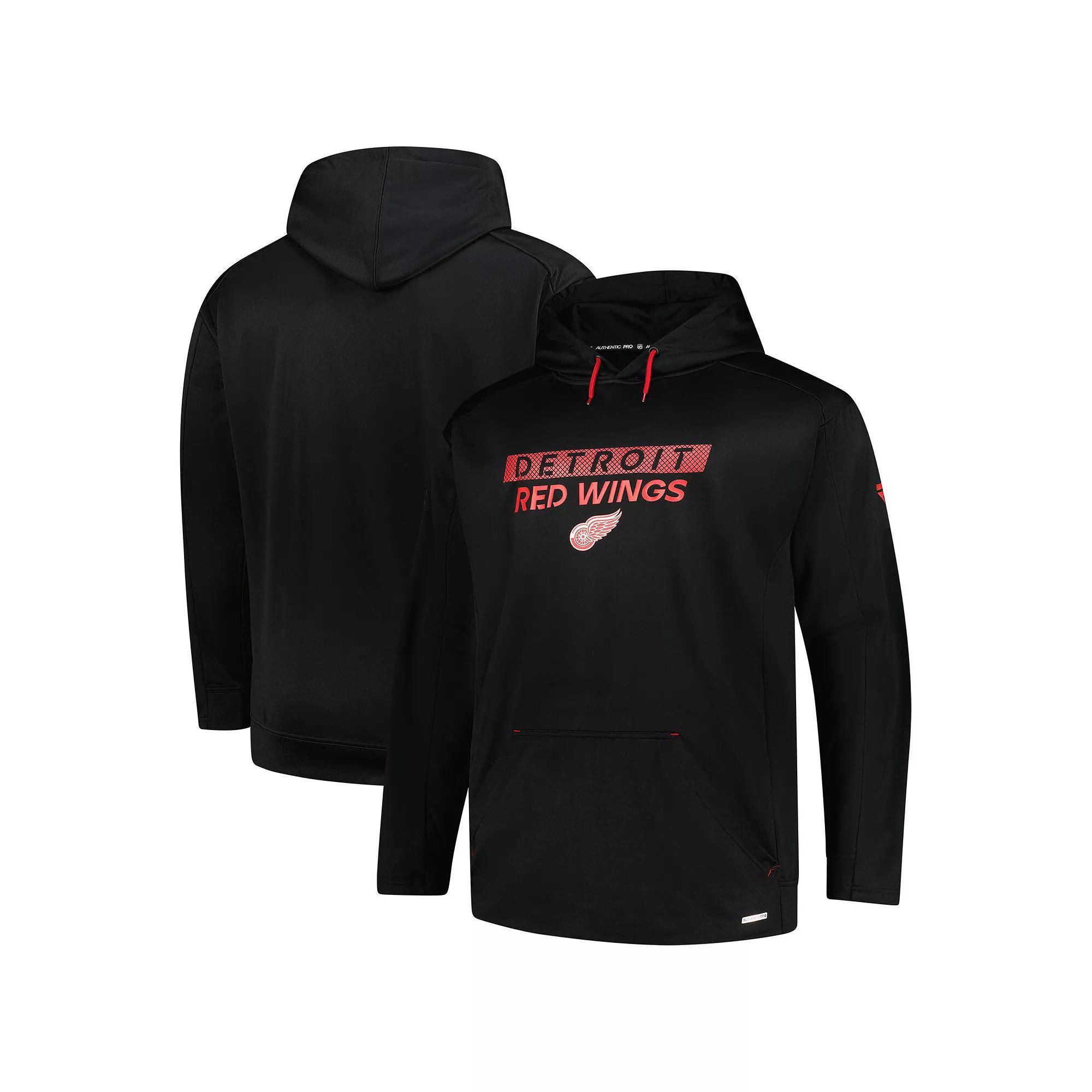 Men's Fanatics Black Chicago Blackhawks Authentic Pro Big & Tall Pullover Hoodie, Size: 3XB Product Image
