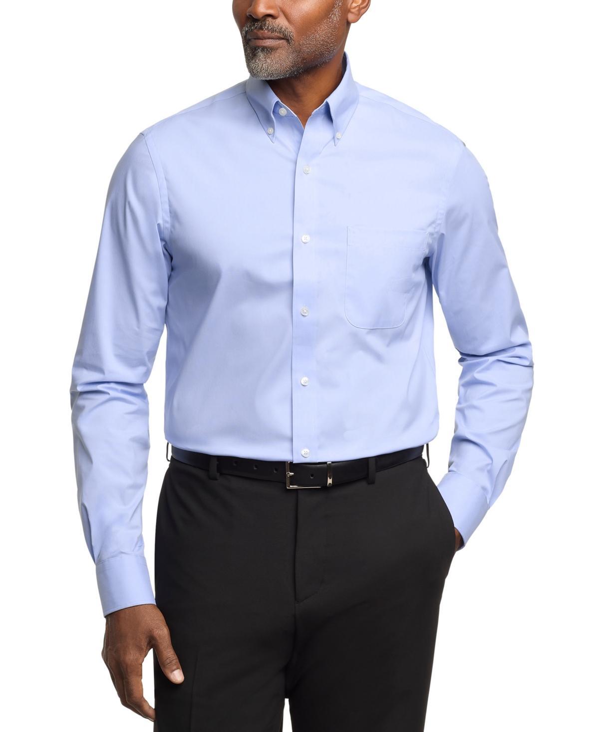 Tommy Hilfiger Mens Regular Fit Wrinkle Resistant Stretch Dress Shirt Product Image