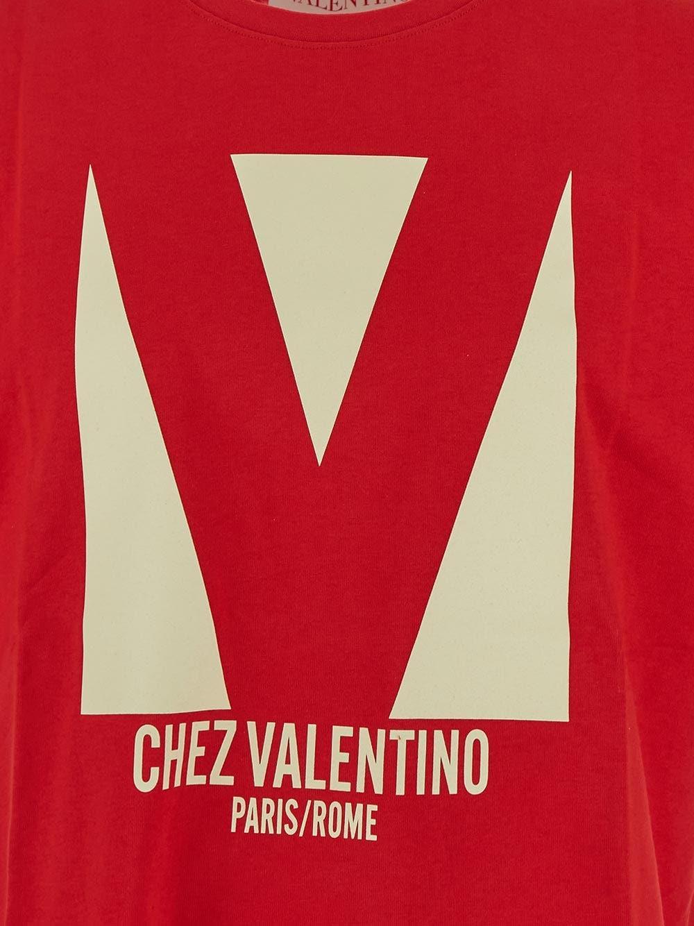 VALENTINO T-shirt Logo In Red Product Image