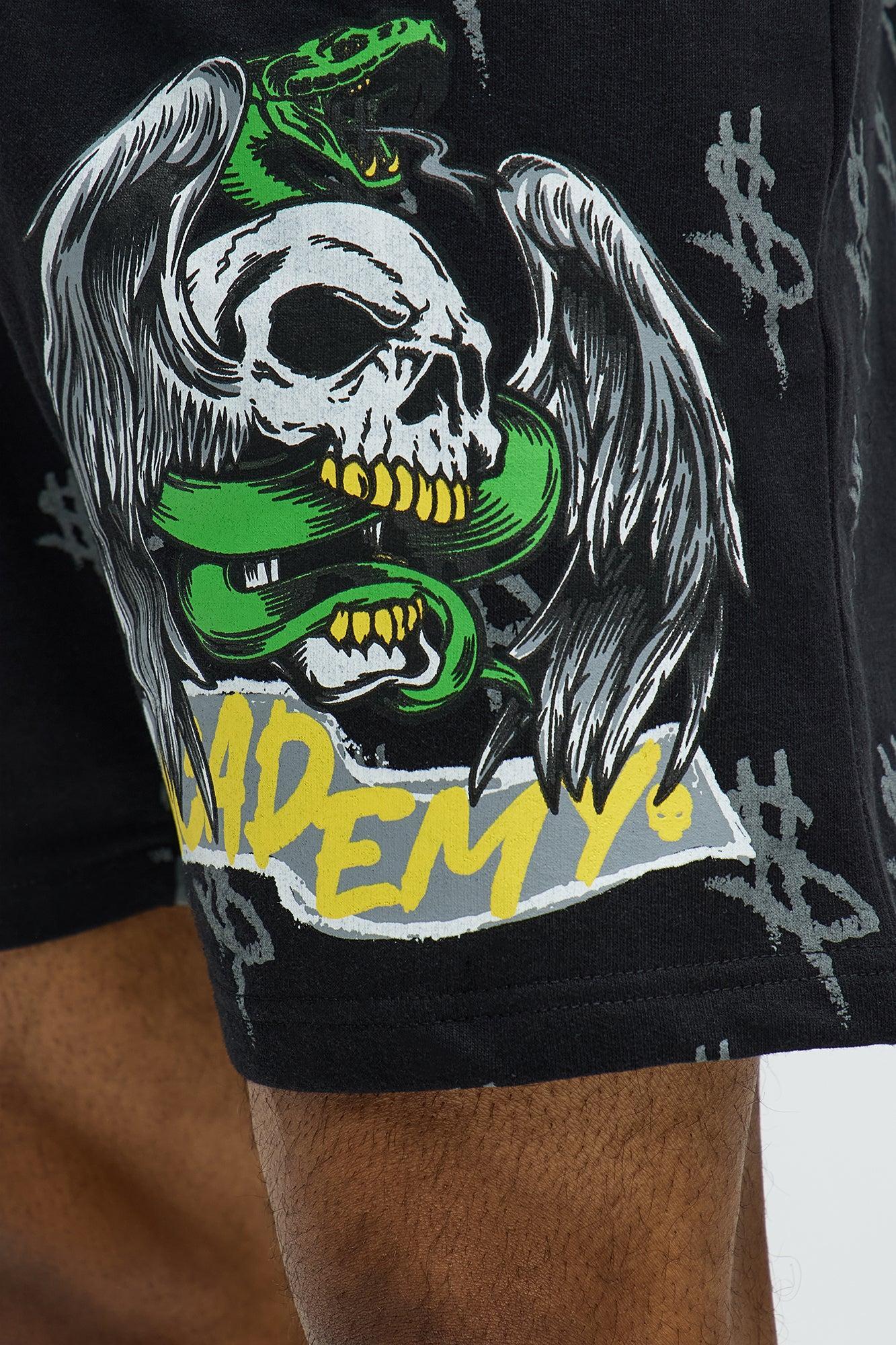 Paper Chase Academy Sweatshorts - Black Product Image