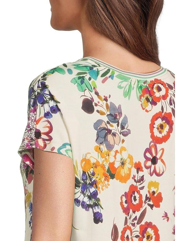 The Janie Favorite Flutter Sleeve Henley Tee Product Image