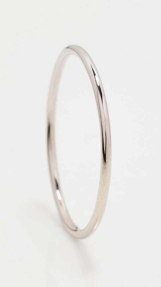 Zoe Chicco 14k White Gold Thin Band Ring | Shopbop Product Image