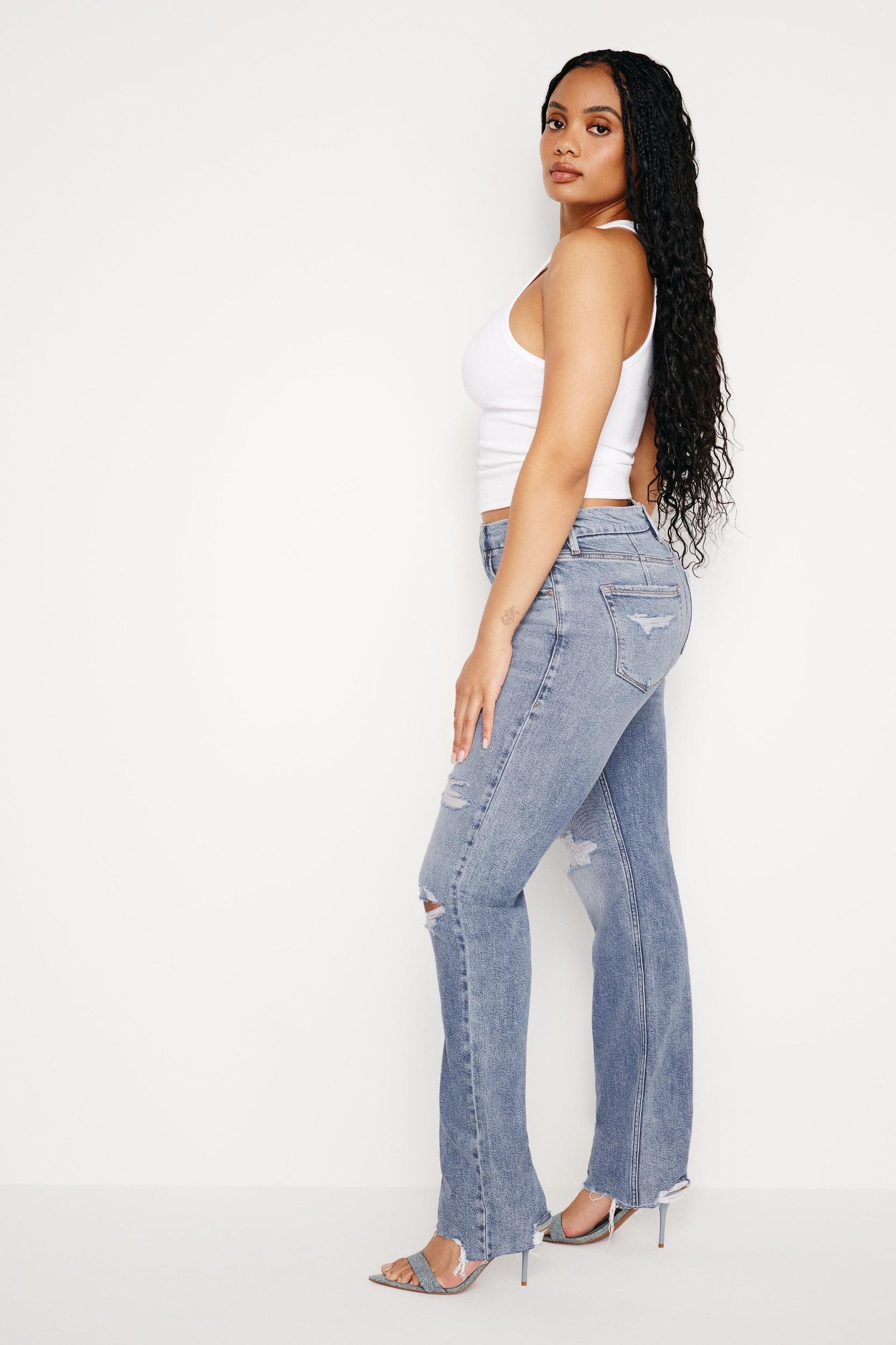 GOOD ICON STRAIGHT JEANS | INDIGO666 Product Image