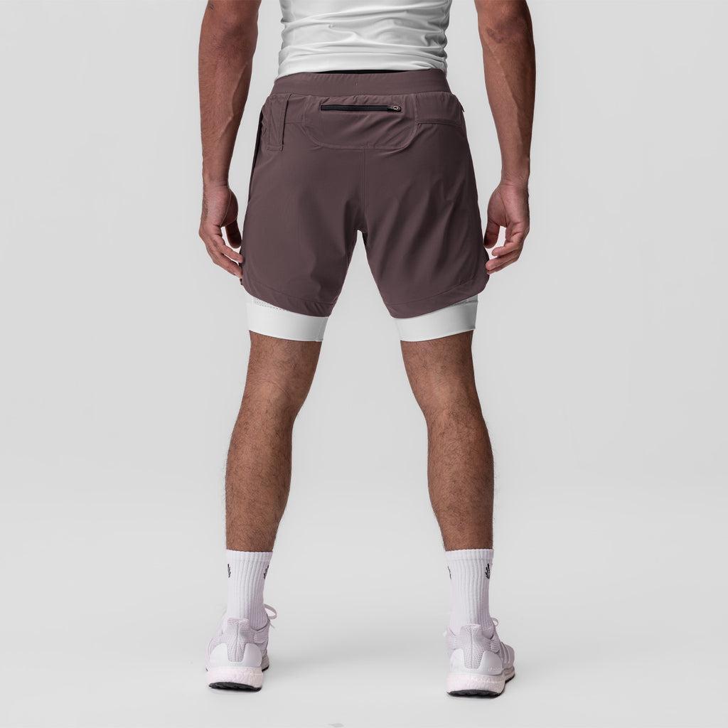0866. Tetra-Lite® 7" Liner Short - Nightshade "Cyber"/White Product Image